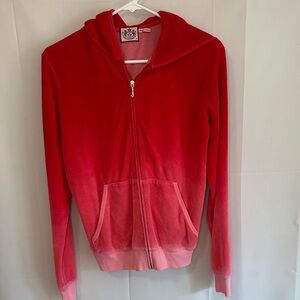 Juicy Couture Red and Pink Hoodie